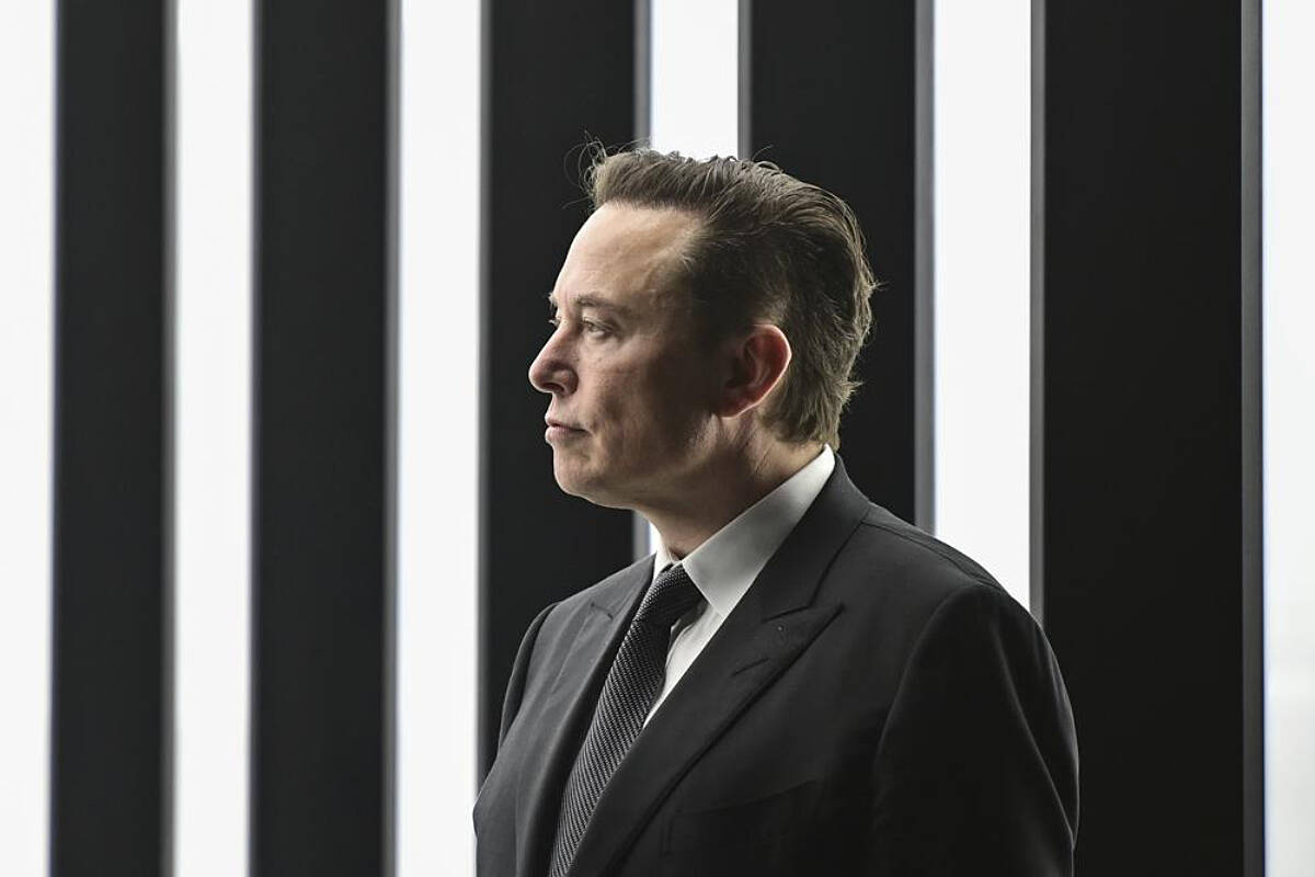 Elon Musk, Tesla CEO, attends the opening of the Tesla factory Berlin Brandenburg in Gruenheide, Germany, March 22, 2022. Musk, who is now Twitter’s largest shareholder and newly appointed board member, may have thoughts on a long-standing request from users: Should there be an edit button? On Monday evening, Musk launched a Twitter poll about whether they want an edit button. More than 3 million people have voted as of Tuesday, April 5, 2022. The poll closes Tuesday evening Eastern time. (Patrick Pleul/Pool via AP)