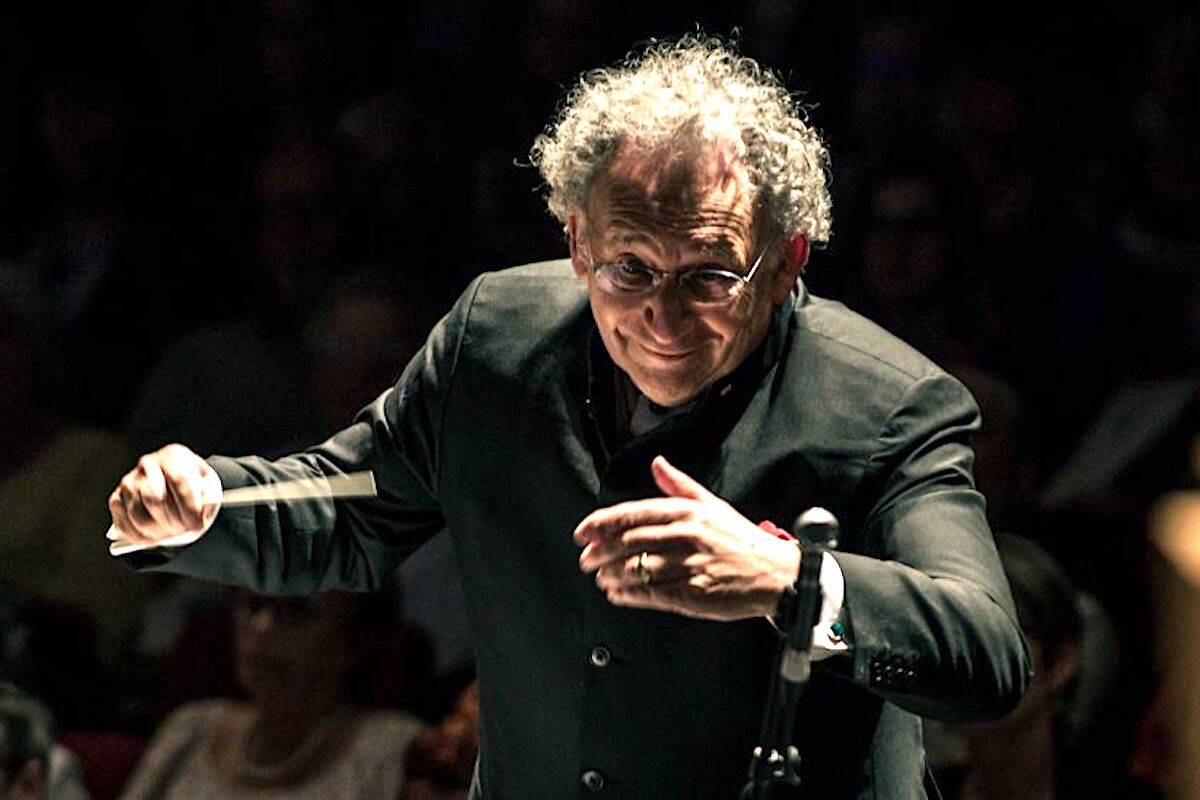 Conductor Boris Brott in a photo posted by Vancouver Symphony Orchestra ahead of its “A Tribute to Ukraine” benefit concert, April 20 at Vancouver’s Orpheum Theatre.