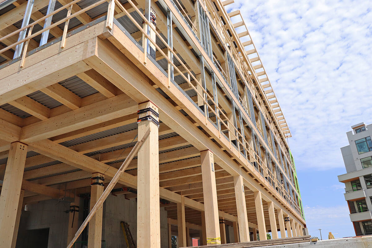 B.C. announced a new Mass Timber Action Plan April 7, with an initial invesment of $1.2 million into four structures. (Black Press Media file photo)