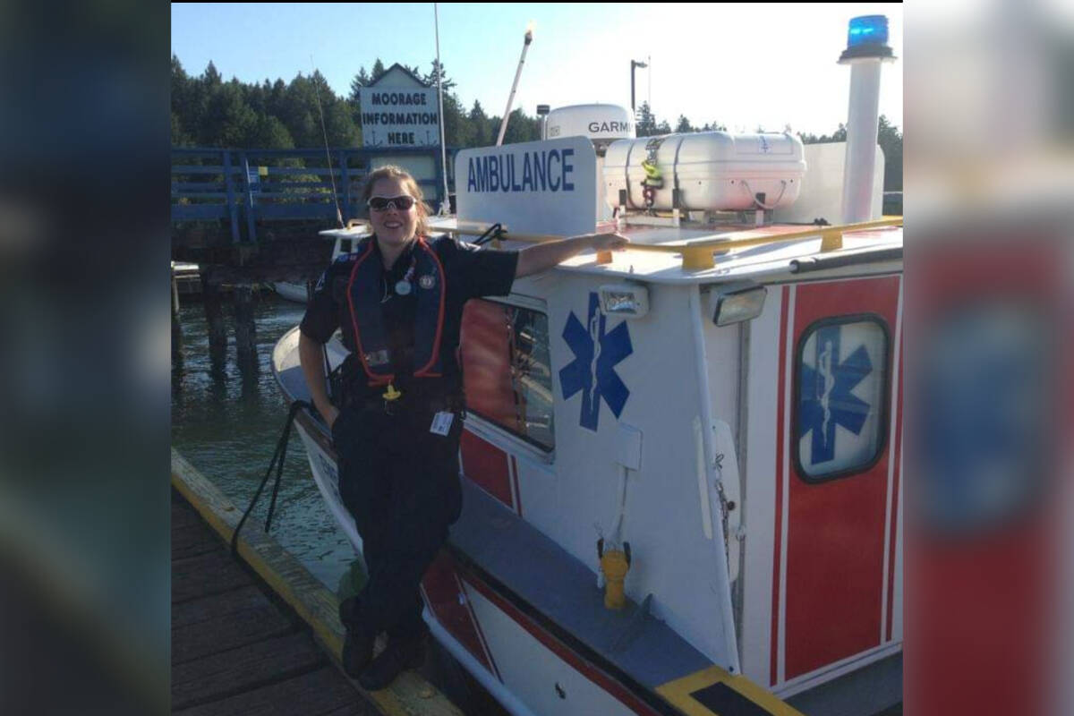 Victoria-based advanced care paramedic Melissa Sims is part of a group of B.C. paramedics fundraising to buy at least one ambulance filled with supplies to donate to medical volunteers on the frontline of the war in Ukraine. (Photo Courtesy of Melissa Sims)