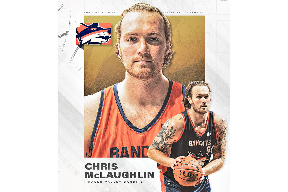 Fraser Valley Bandits have signed former All-Canadian and University of Victoria standout Chris McLaughlin.(Bandits)