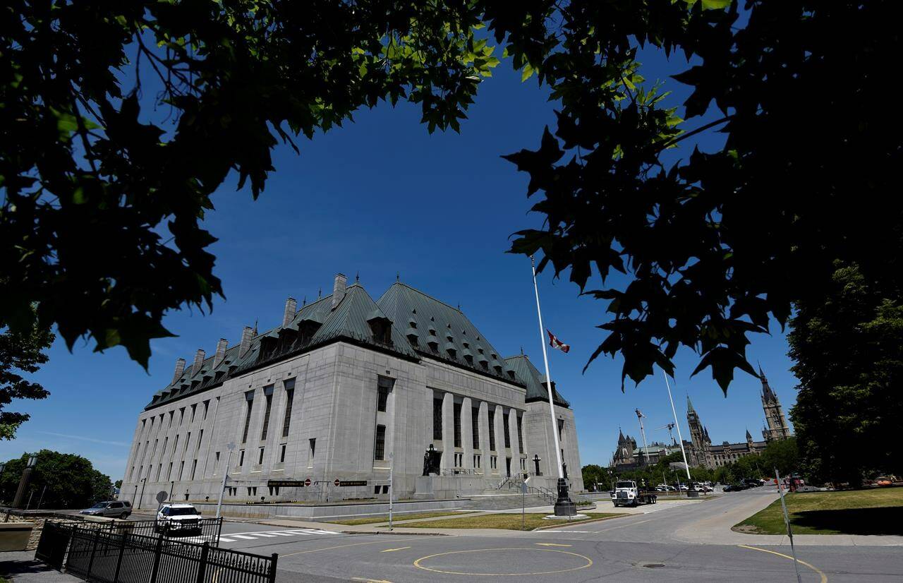 The Supreme Court of Canada is seen in Ottawa, on Thursday, June 17, 2021. THE CANADIAN PRESS/Justin Tang