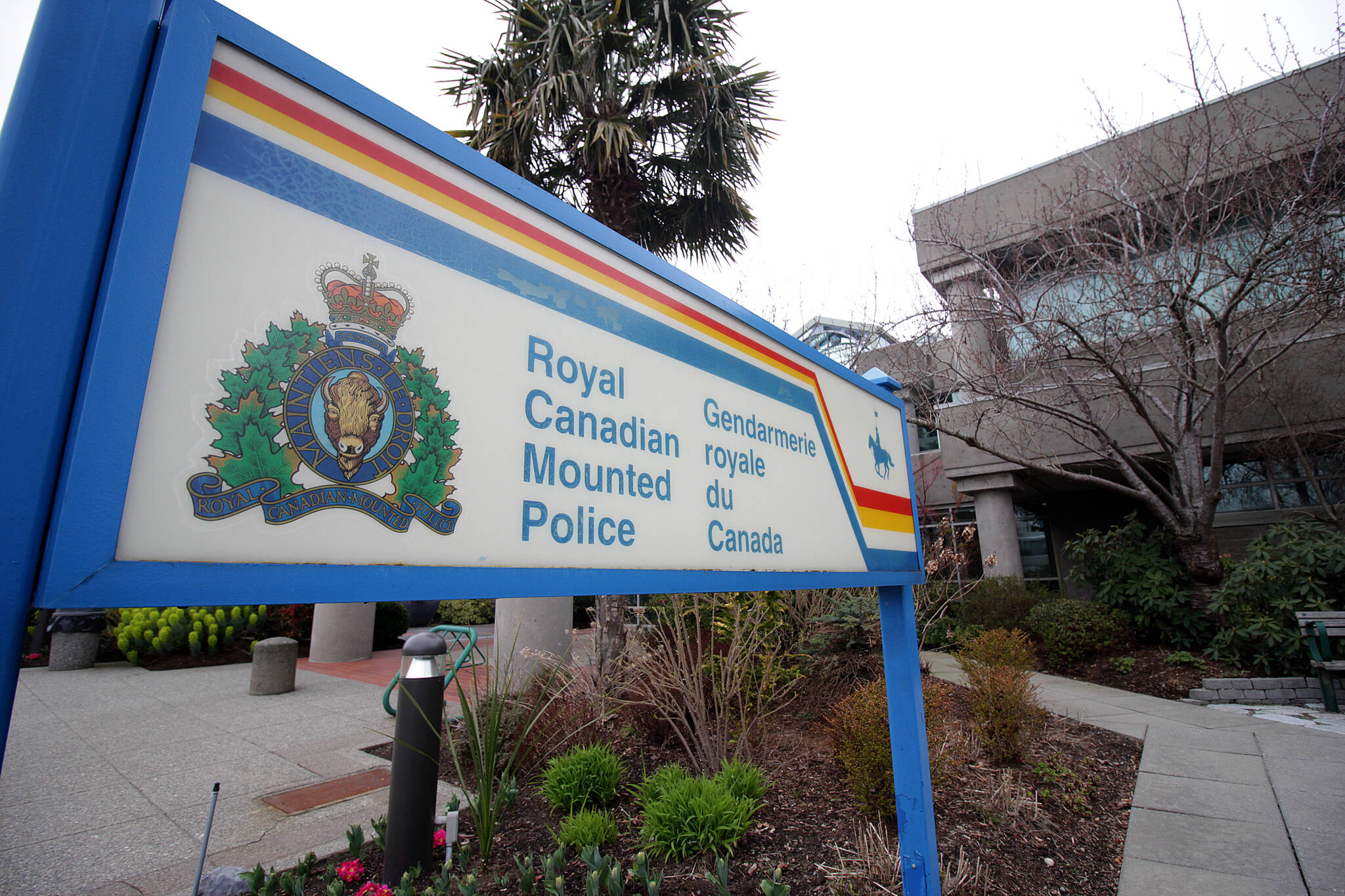 Surrey RCMP headquarters. March 2021. (Photo: Lauren Collins)