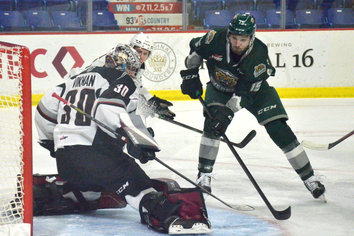 Giants fall 6-2 against Everett Silvertips Wednesday night at Langley Events Centre. Quarter-finals rematch set for Friday night, again at LEC. (Gary Ahuja, Langley Events Centre/Special to Langley Advance Times)