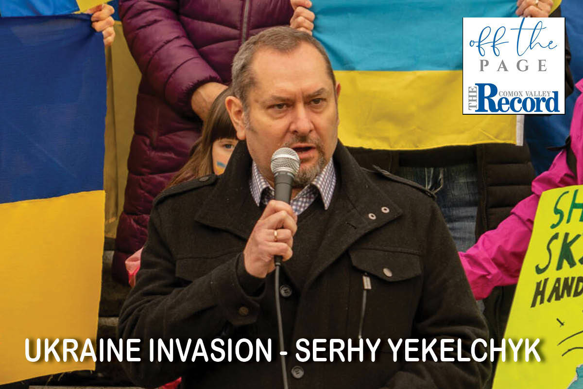 Dr. Serhy Yekelchyk is the featured guest on Off The Page, a professor of European history with expertise in Ukraine, Russia and the history of the Soviet Union at the University of Victoria. Photo by David Furlonger