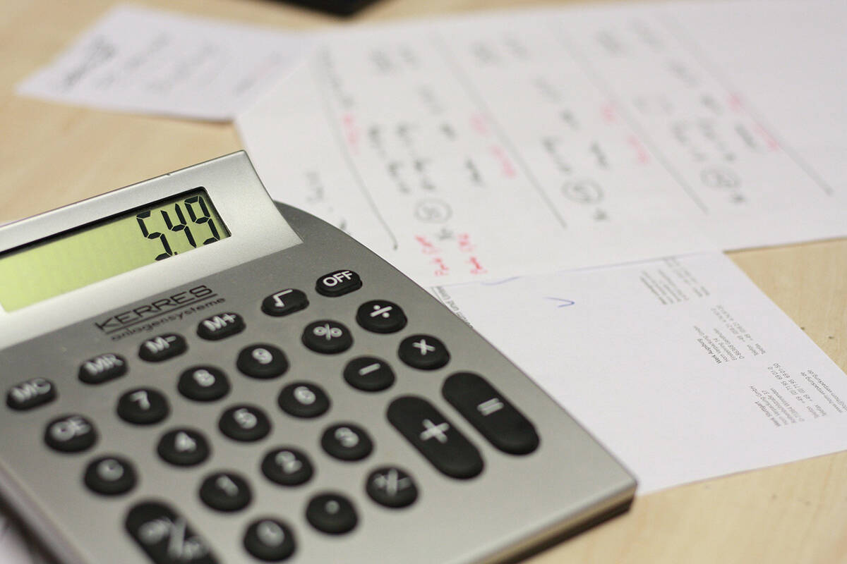 There are plenty of calculations involved in taxes. These include formulas used by governments to calculate tax rates as well as mathematical equasions used to determine the amount a taxpayer owes the government or the amount of one’s refund. (File photo)