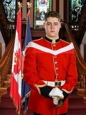 Officer Cadet Andrei Honciu is seen in an undated handout photo. Honciu was one of four officer cadets who was killed travelling in a single vehicle when it entered the waters on the Royal Military College campus at Point Frederick on Friday April 29, 2022. THE CANADIAN PRESS/HO-DND