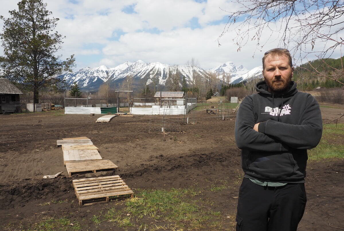 Thomas Bravais at his property in Cokato, which was flooded in November last year and is now underneath feet of silt left behind. (Scott Tibballs / The Free Press)