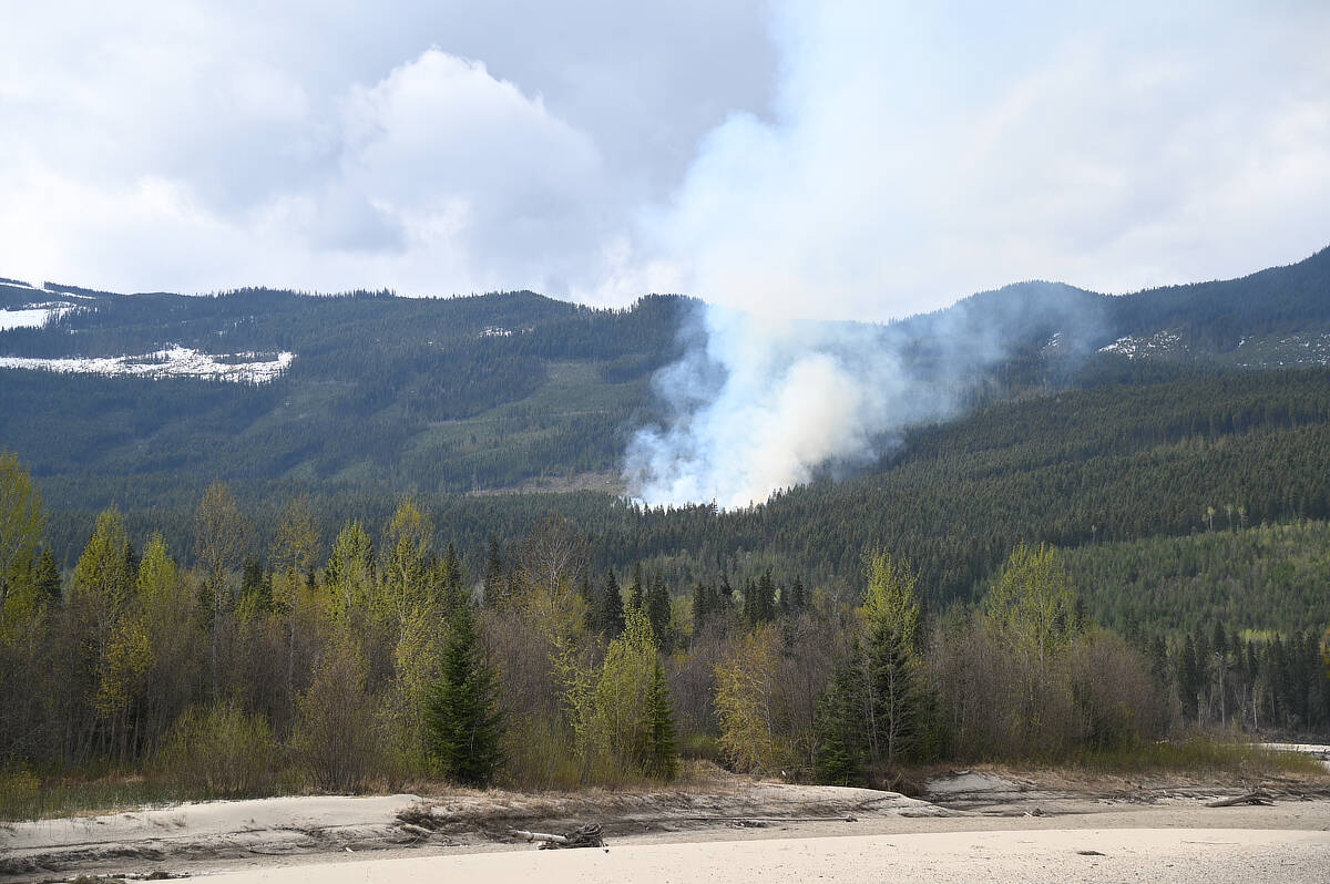 A wildfire sparked Monday morning fueled concerns about a lack of initial attack teams in the area. (Stephanie Hagenaars/Clearwater Times)