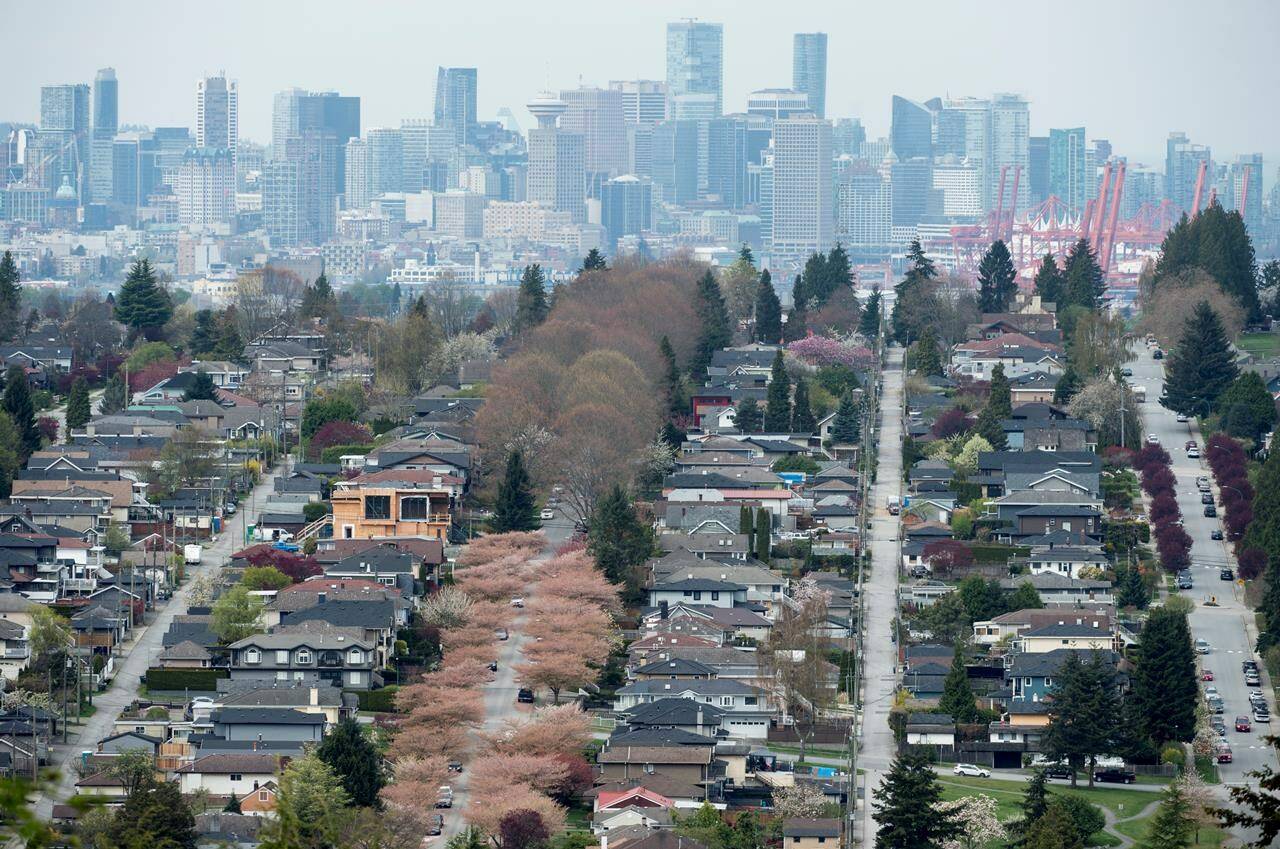Homes are pictured in Vancouver, Tuesday, Apr 16, 2019. THE CANADIAN PRESS/Jonathan Hayward
