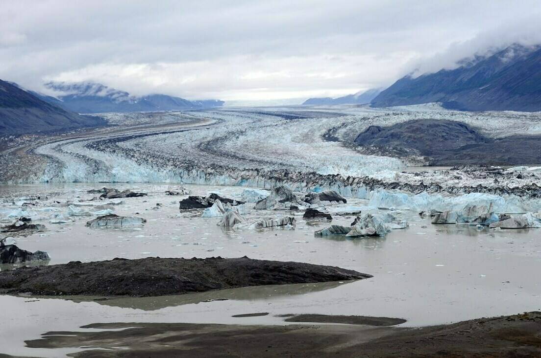 Lowell Glacier in Kluane National Park, Yukon on Friday, Aug. 26, 2011. The senior hydrologist with Yukon’s Department of Environment says there is a concern for flooding with record-high snowpacks in many of the basins the territory monitors. THE CANADIAN PRESS/Sean Kilpatrick