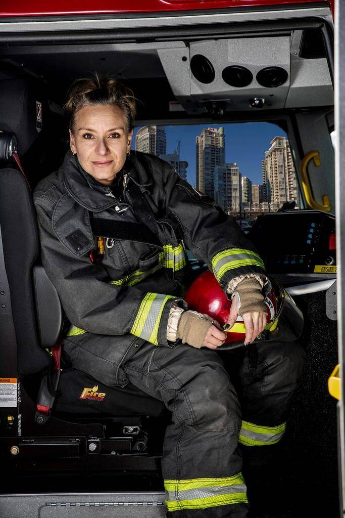 Vancouver firefighter Jenn Dawkins, shown in a handout photo, lobbied for breast cancer to be included in British Columbia's legislation as a presumed occupational illness covered by the province's health and safety agency for workers. Three years later, she would be diagnosed with the disease that is a top killer of firefighters. THE CANADIAN PRESS/HO-David Harcus