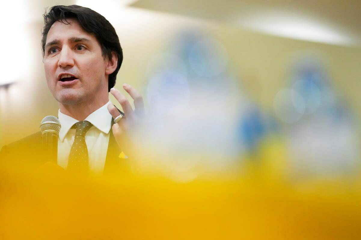 Canadian Prime Minister Justin Trudeau is set to meet with Ukraine President Volodymyr Zelenskyy May 8. THE CANADIAN PRESS/Nathan Denette