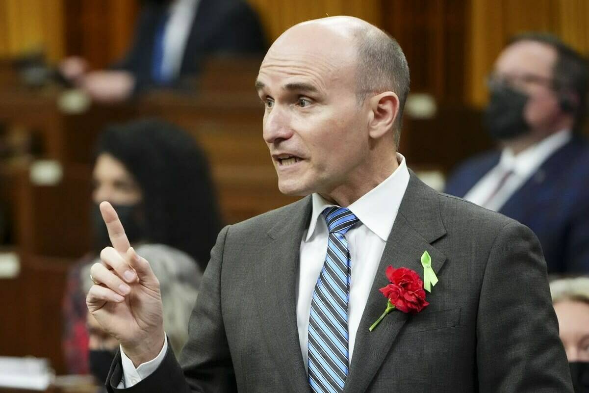 Minister of Health Jean-Yves Duclos speaks during Question Period in the House of Commons on Parliament Hill in Ottawa on Friday, May 6, 2022. A year since the federal government announced a fund for organizations making sexual and reproductive information and services more available, advocates say those funds have not yet been released. THE CANADIAN PRESS/Sean Kilpatrick