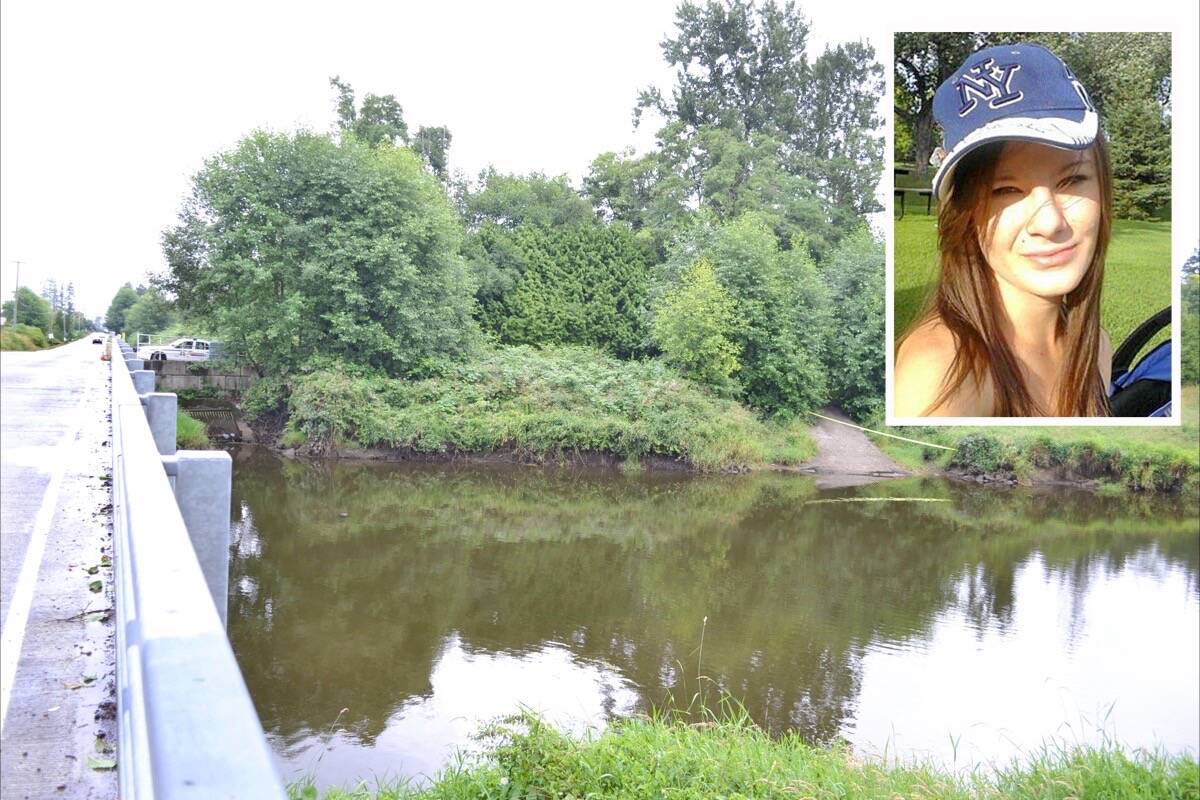 This July will mark 10 years since the day Ashley Chauvin’s body was found on the bank of the Nicomekl River in South Surrey. Her mom continues to hold out hope that someone will come forward with information on her daughter’s last days. (File photo/Contributed photo)