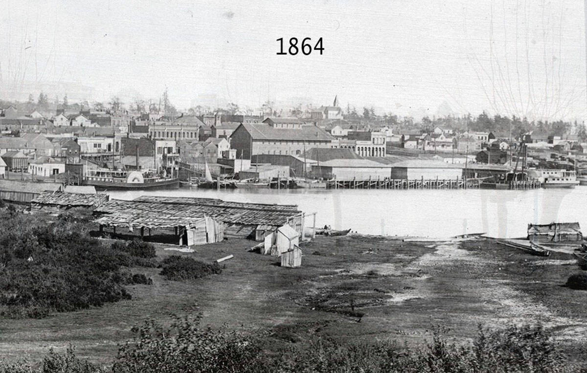 The city of Victoria has gone through considerable changes since this picture was taken in 1864. (Contributed)