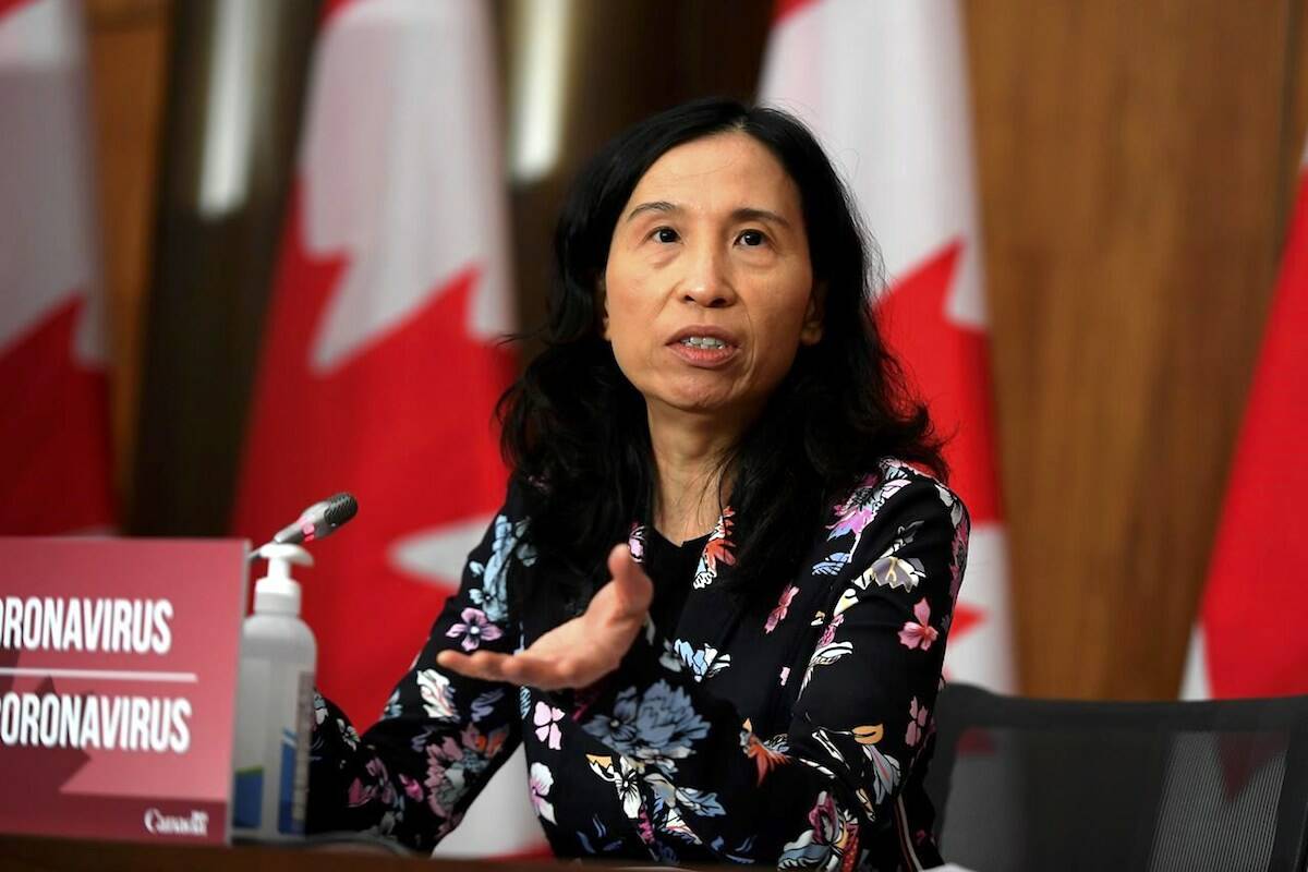 Chief Public Health Officer of Canada Dr. Theresa Tam speaks during a news conference on the COVID-19 pandemic in Ottawa on Tuesday, Dec. 22, 2020. THE CANADIAN PRESS/Justin Tang