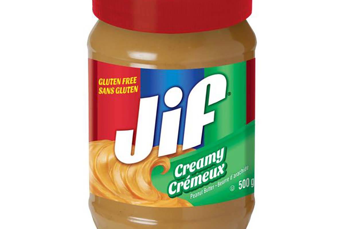 The makers of Jif peanut butter are recalling some of its products due to potential salmonella contamination. (Courtesy of Canadian Food Inspection Agency)