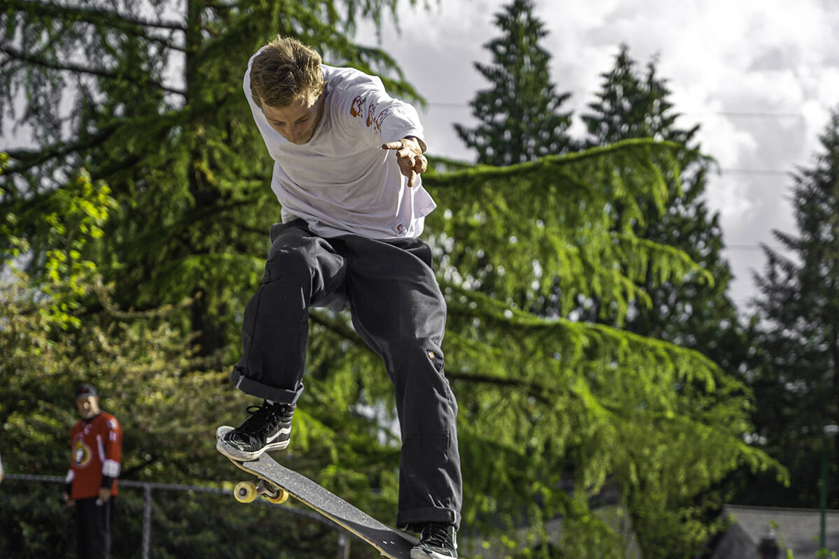 Skateboarder James Clarke will be participating in the Generations Skateboard Society’s first 7 Generations Cup next month. (Ryan Clark/Special to Langley Advance Times)
