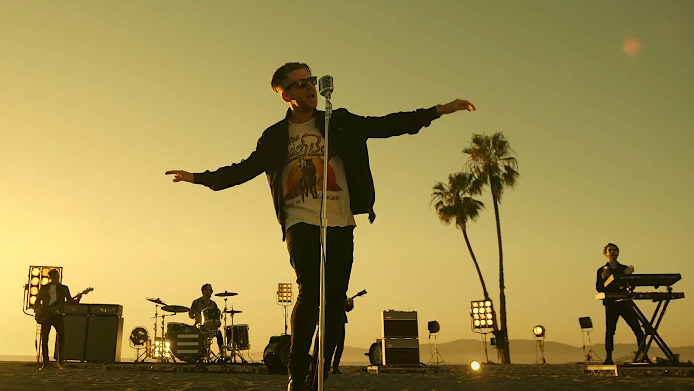 OneRepublic shown in the band’s video for “I Ain’t Worried,” featured in the new “Top Gun: Maverick” movie. (youtube.com)