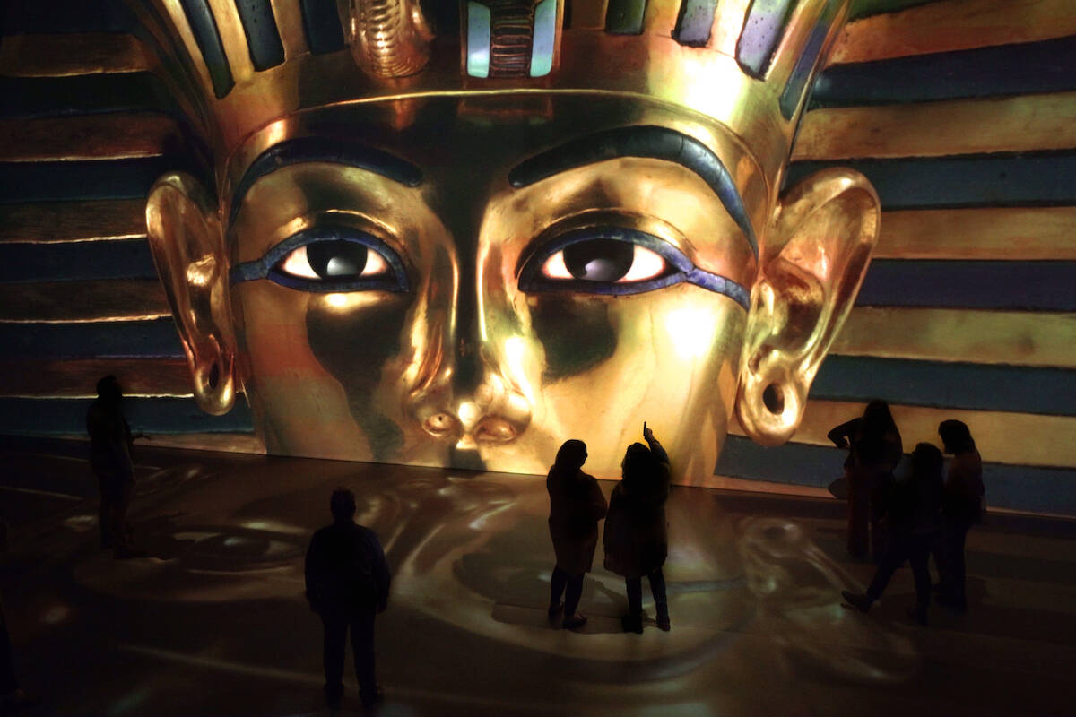 Promo photo shows “Beyond King Tut: The Immersive Experience,” coming to Vancouver Convention Centre East starting in October. (Submitted photo)