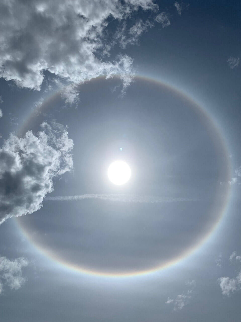 This sun halo was seen in Chilliwack on Wednesday, June 1, 2022. (Monica Little)
