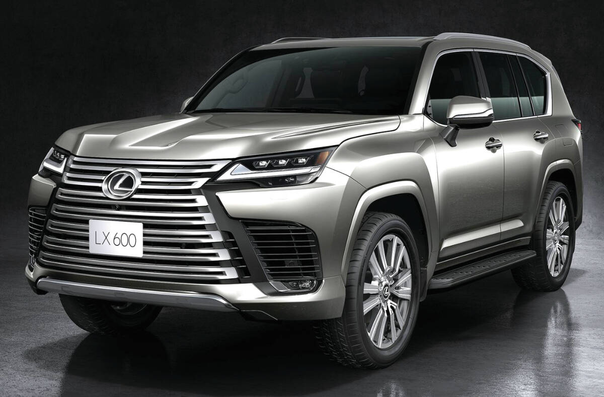 The new LX600 ditches the previous LX’s V-8 engine in favour of a turbocharged V-6. The vehicle platform is shared with the Toyota Tundra pickup. PHOTO: LEXUS