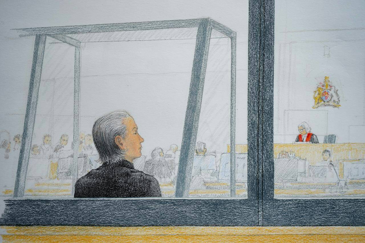 In this courtroom sketch, Aydin Coban is pictured at B.C. Supreme Court, in New Westminster, B.C., on Monday, June 6, 2022. The Dutch man accused of extorting and harassing British Columbia teenager Amanda Todd more than a decade ago has pleaded not guilty to five criminal charges. THE CANADIAN PRESS/Jane Wolsak