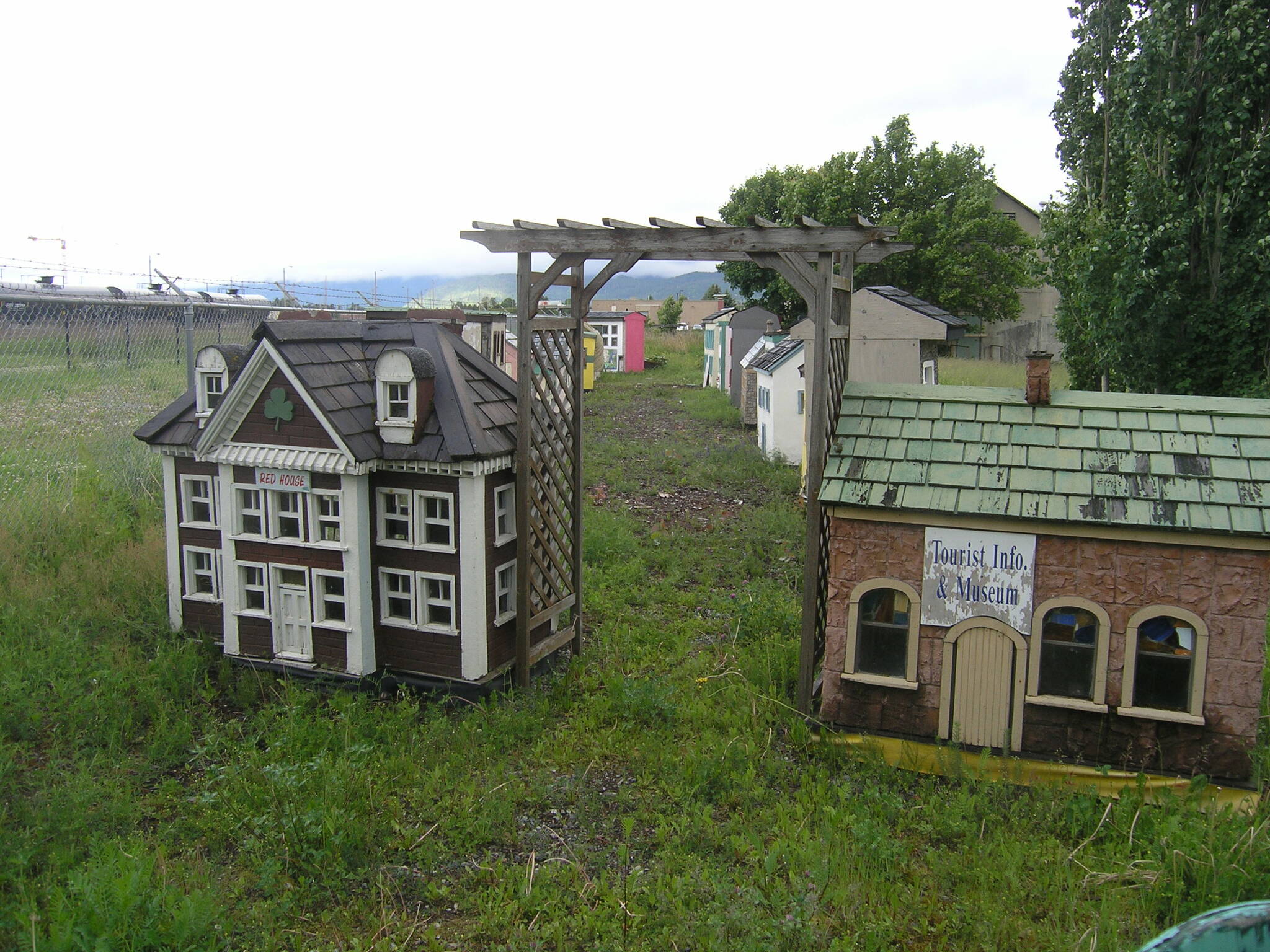 Tiny Town, a collection of miniature buildings beside the George Little House, is to be dismantled. (Staff photo)