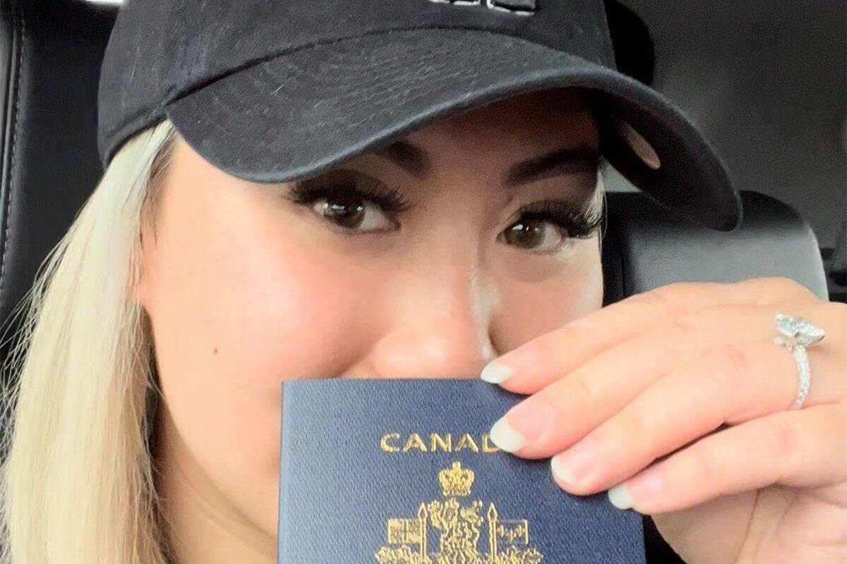 Whitney B. travelled from Vancouver to Edmonton to renew her lost passport and documented the journey on her tiktok on Saturday (June 18). (Photo/Whitney B.)