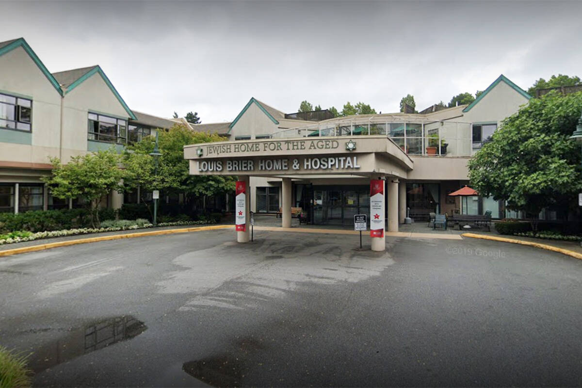 Louis Brier Home and Hospital is a long-term care facility in Vancouver, pictured in 2019. CEO David Keselman said guidelines need to reflect how care has become more complex since he first became a nurse roughly 30 years ago. (Photo: Google Street View).
