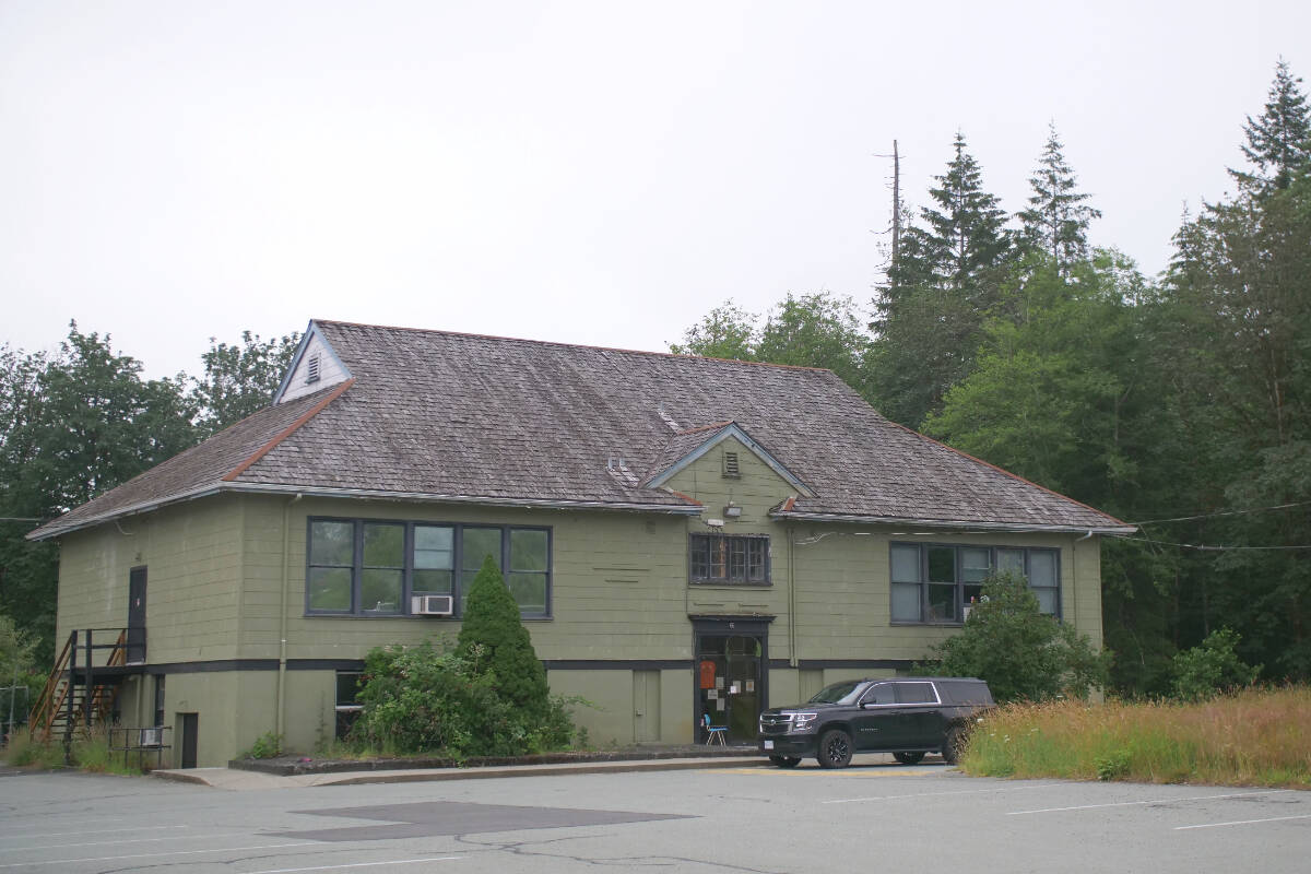 A leftover building still stands on the Alberni Indian Residential School site on Tseshaht First Nation territory near Port Alberni. The nation started a ground penetrating radar scan of the site on July 11, 2022 and expect work to continue for two weeks. (PHOTO COURTESY TSESHAHT FIRST NATION)
