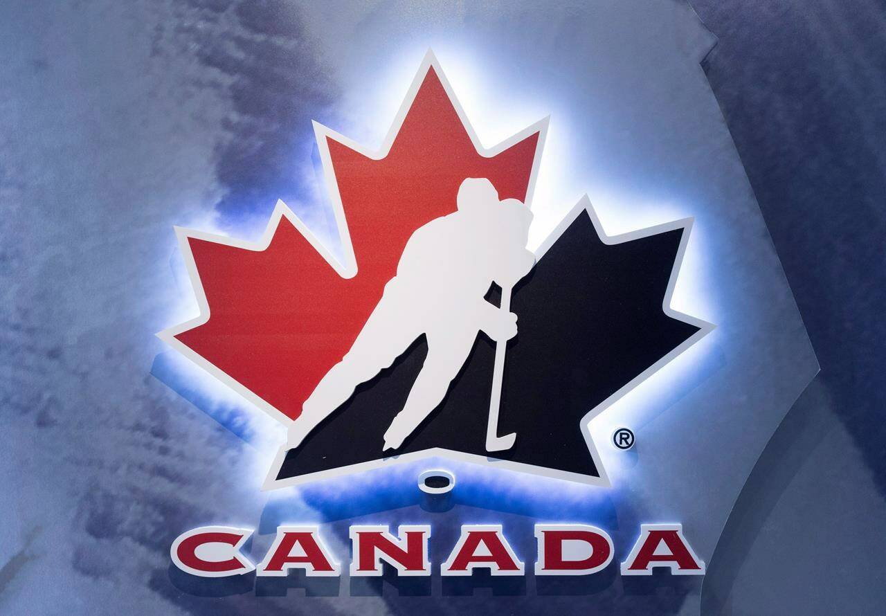 Hockey Canada says members of its 2003 men’s world junior hockey championship team is being investigated for a group sexual assault. Hockey Canada logo at an event in Toronto on November 1, 2017. THE CANADIAN PRESS/Frank Gunn