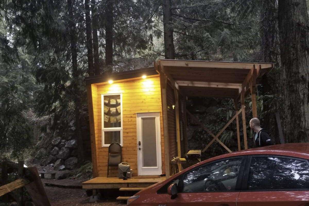 Tiny home dweller Bryce Knudtson and others are facing eviction from the Metchosin property they’ve resided on with permission of the owner, as district bylaws do not allow more than one primary and one accessory dwelling on one lot.(Courtesy Bryce Knudtson)