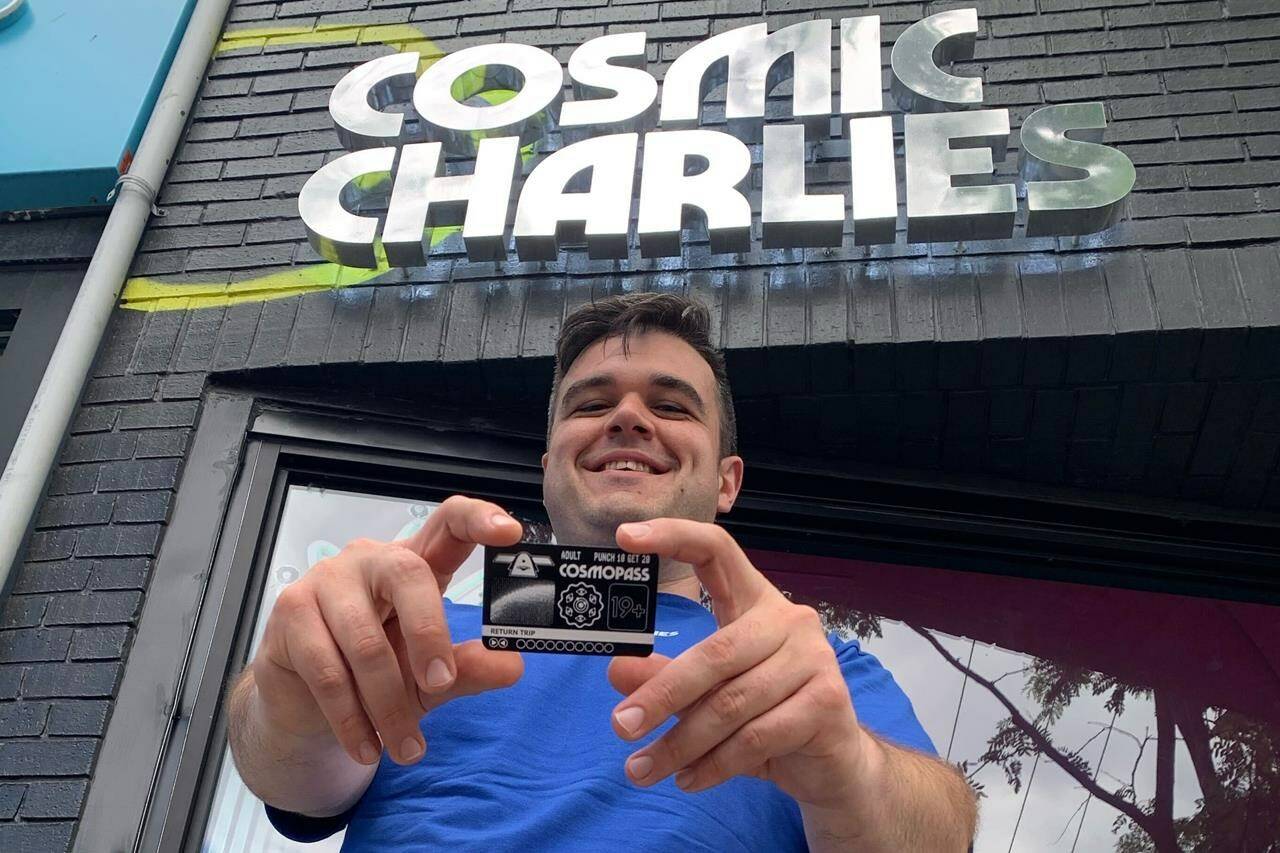 Sean Kady is co-owner of Cosmic Charlies, a Toronto cannabis company that uses a punch card loyalty program to draw in consumers. THE CANADIAN PRESS/HO-Charles Lady