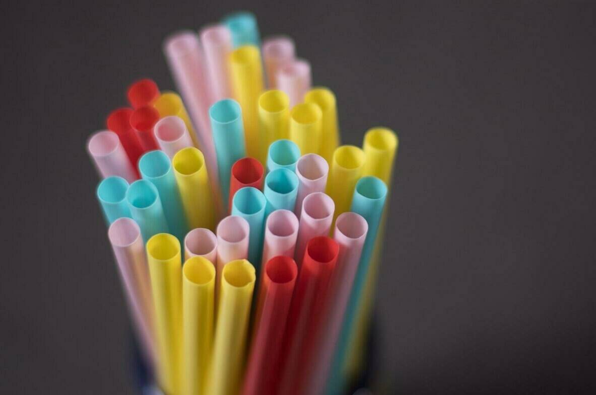 Plastic straws are pictured in Vancouver on Monday, June 4, 2018. More than two dozen plastic makers are asking the Federal Court to put an end to Ottawa’s plan to ban several single-use plastic items including straws, cutlery and takeout containers. THE CANADIAN PRESS Jonathan Hayward