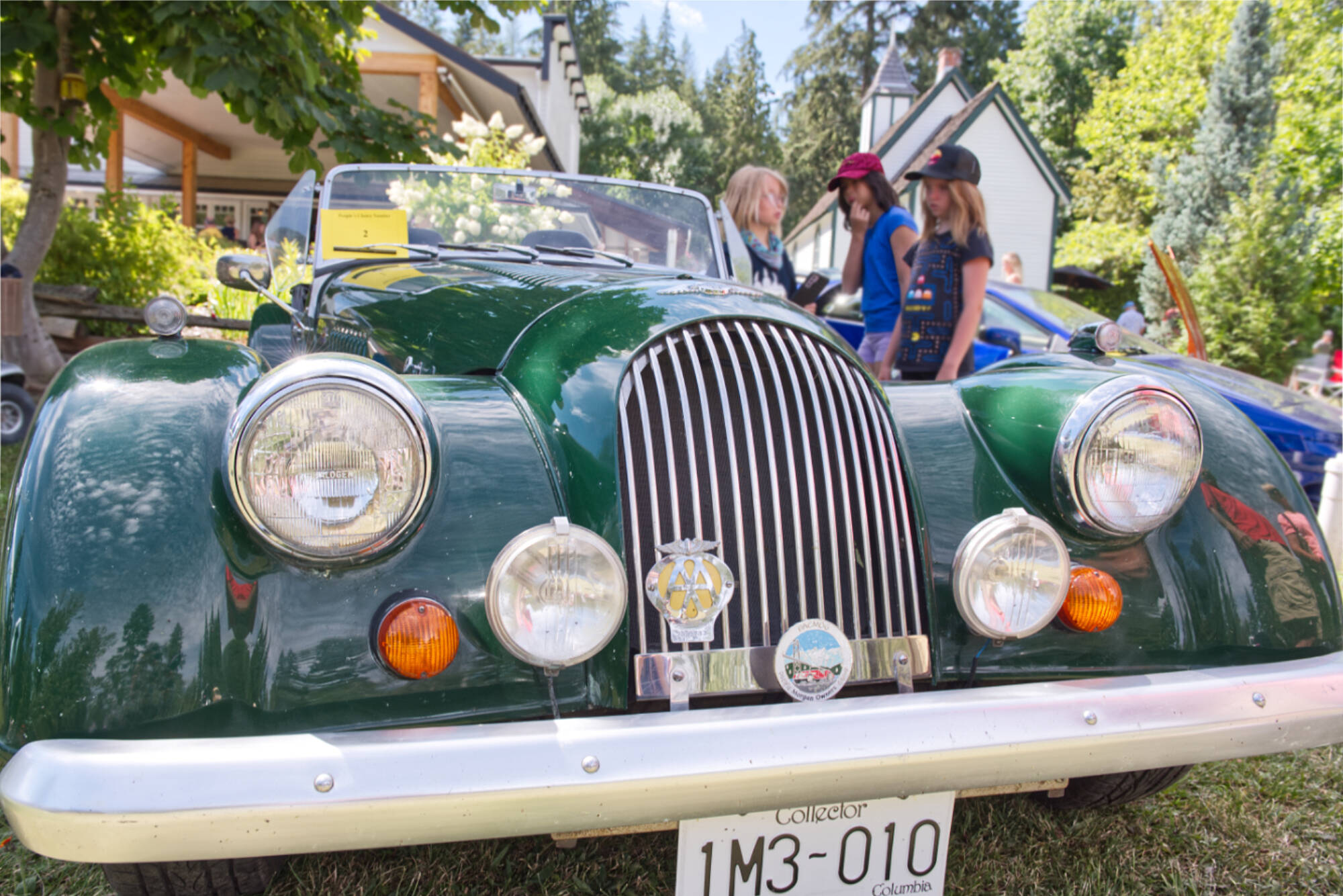 This iconic vintage British sports car, a Morgan, was a people’s choice contender at the 21st Annual Car Show at R.J. Haney Heritage Village and Museum on Sunday, Aug. 14, 2022. (Lachlan Labere-Salmon Arm Observer)