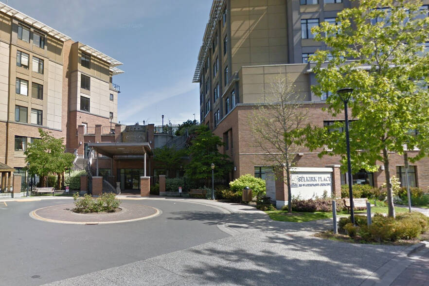 James Christie was hired Nov. 22, 2013, as a licensed practical nurse in a complex care unit at Selkirk Place. He was convicted of assault in 2016 and faces sanctions by the British Columbia College of Nurses and Midwives. (Google Maps)