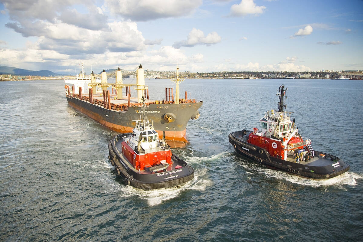 The union representing Seaspan’s tugboat workers has commenced strike action, prohibiting members from accepting work on all 30 of the company’s tugs operating in B.C. (Seaspan photo)