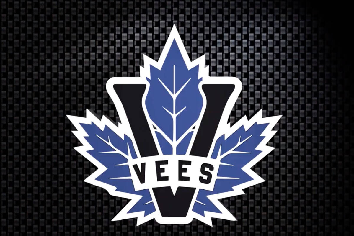 The Penticton Vees revealed a new logo and colour scheme ahead of the 2022-2023 season Friday, Aug. 26. (Penticton Vees, Twitter)