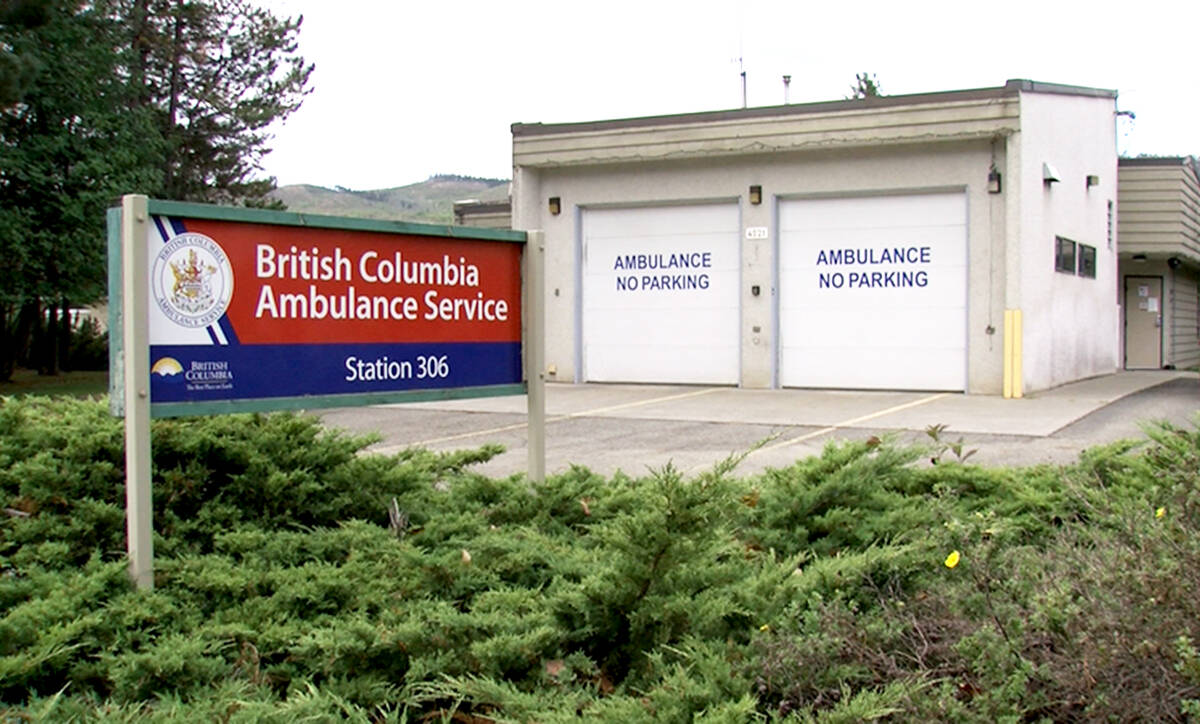 The Barriere BC Ambulance Services station. (Jill Hayward/News Staff)