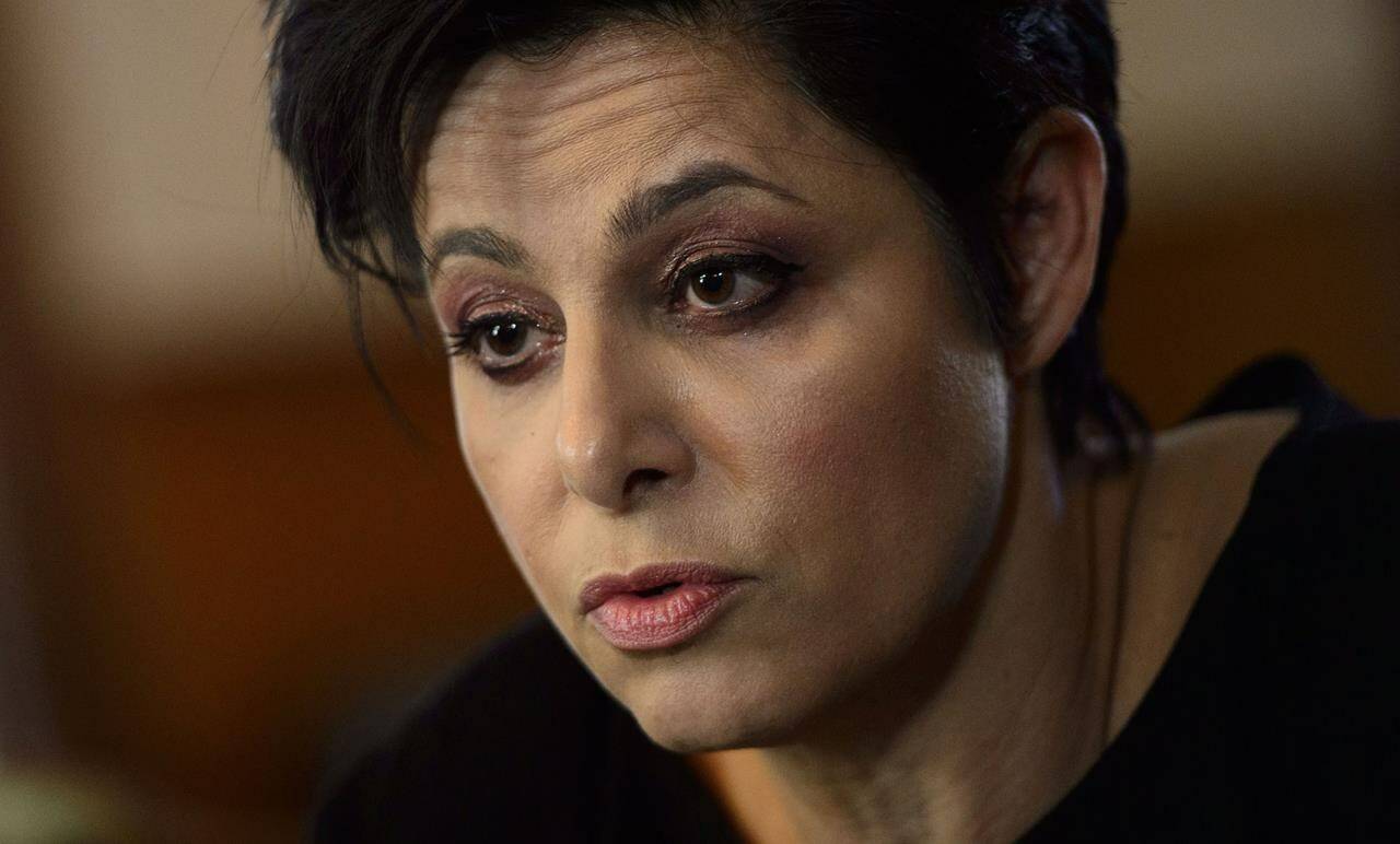 Defence lawyer Marie Henein attends a press conference in Ottawa on May 8, 2019. Henein is representing a Saskatchewan woman accused of faking her death and that of her son and crossing the border illegally into the United States.THE CANADIAN PRESS/Sean Kilpatrick