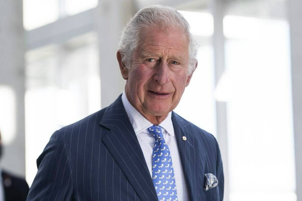 Prince Charles leaves a roundtable event with business leaders in Ottawa, during the Canadian Royal tour, on Wednesday, May 18, 2022. THE CANADIAN PRESS/Justin Tang