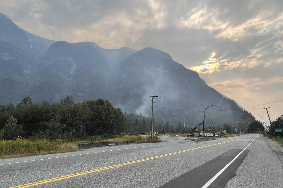 As of this morning (Sept. 15) the Flood Falls Trail wildfire is being held and is no longer considered a fire of note, according to BC Wildfire Service. (Lorraine Rafuse/Facebook)