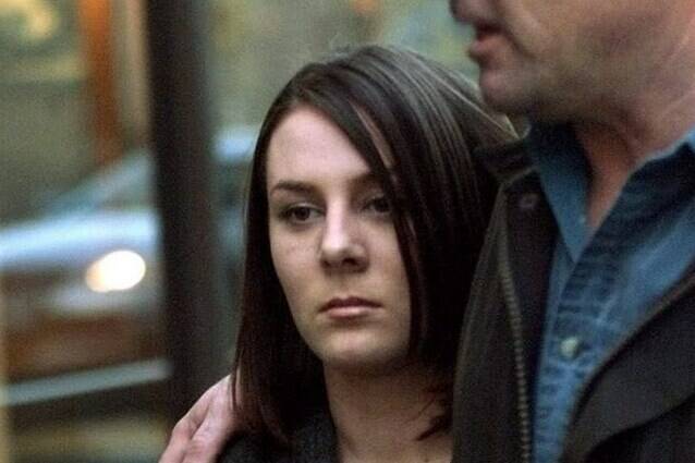 Kelly Ellard and her father, Lawrence, leave the Vancouver courthouse for dinner, March 30, 2000. Day parole has been extended for Ellard, now known as Kerry Sim, who was convicted of murdering Victoria teenager Reena Virk almost 25 years ago. THE CANADIAN PRESS/Adrian Wyld