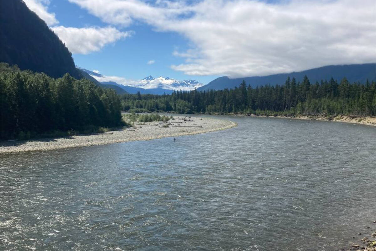 BC Conservation Officer Service said five U.S. citizens fishing on the Dean River near Bella Coola were fined for using barbed hooks. (BC Conservation Officer Facebook photo)