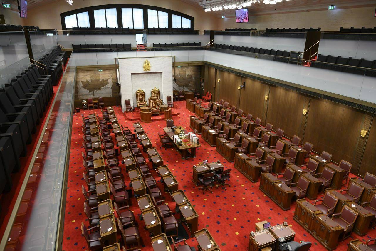 The Senate of Canada building and Senate Chamber are pictured in Ottawa on Monday, Feb. 18, 2019. Dr. Meghan Beals says she wants Canada’s National Day for Truth and Reconciliation to resemble Remembrance Day. CANADIAN PRESS/Sean Kilpatrick