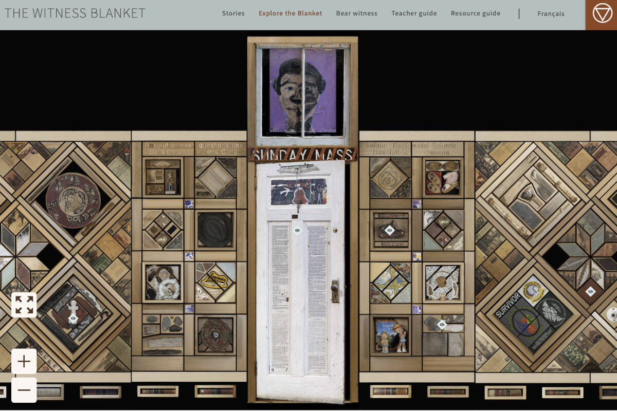 The Witness Blanket residential schools art exhibit is now available on a newly launched interactive website. (witnessblanket.ca)
