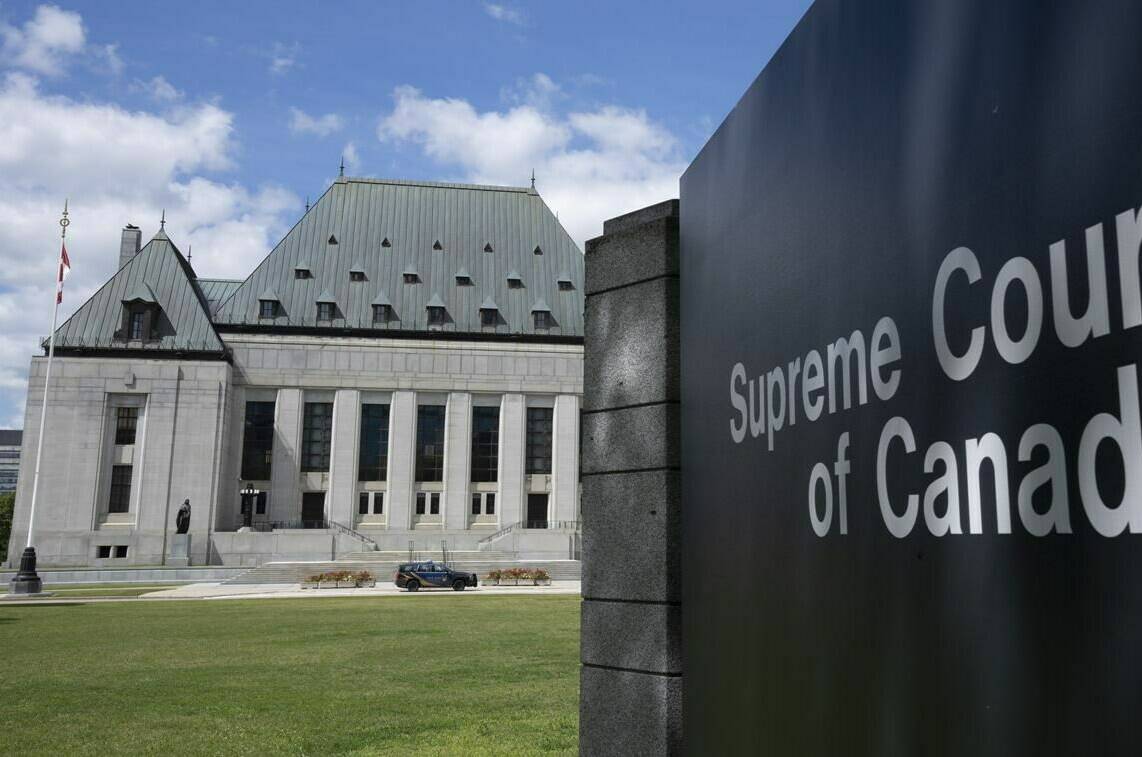 The Supreme Court of Canada is seen, Wednesday, August 10, 2022 in Ottawa. THE CANADIAN PRESS/Adrian Wyld