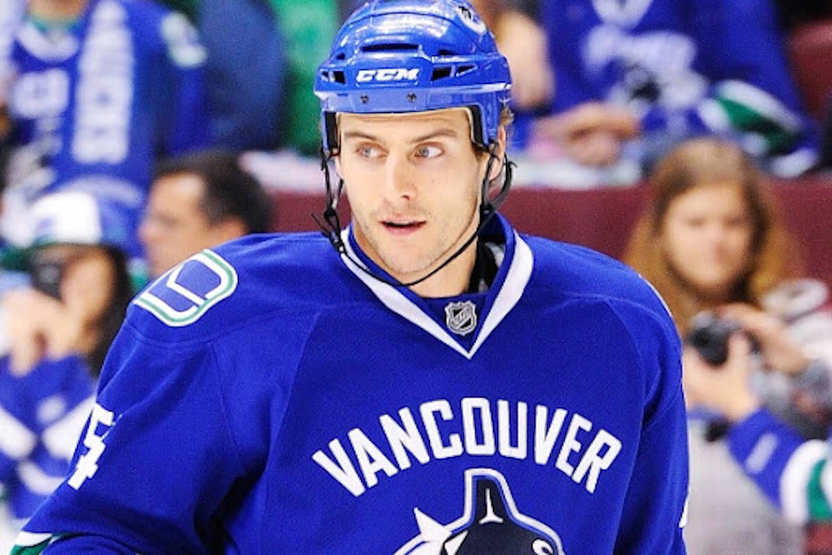 Book author Aaron Volpatti played five seasons in the NHL with Vancouver Canucks and Washington Capitals. (Submitted photo)